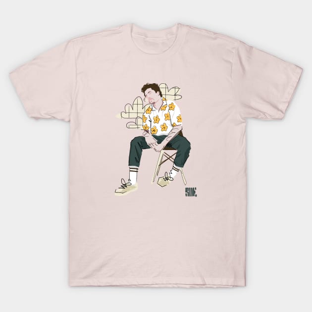 Self Portrait T-Shirt by sheltonartco